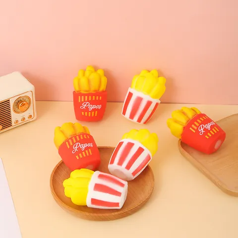 Simulatie Frietjes Squishy Speelgoed TPR Langzame Terugslag Stressverlichting Speelgoed Voor Kinderen Volwassenen Kantoor Knijpspeelgoed