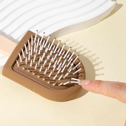 Brosse à Coussin d'Air Créative en Forme de Crème Glacée Peigne de Massage Démêlant Portable pour Enfants Étudiants Maison Dortoir Petite Brosse