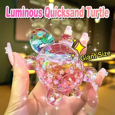Cute Cartoon Devil Girl Glow In The Dark Liquid Quicksand Keychain Acrylic Desktop Ornament Trendy Toy Style Starry Girl