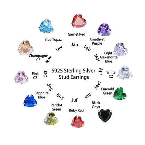 Pendientes de Botón de Corazón de Plata de Ley 925 para Mujer Pequeños Pendientes Minimalistas de Strass con Forma de Corazón Regalo