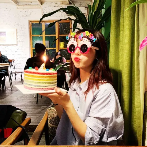 Funny Happy Birthday Cake Shape Party Glasses Creative Children Adult Party Decoration Photography Props Colorful Glasses