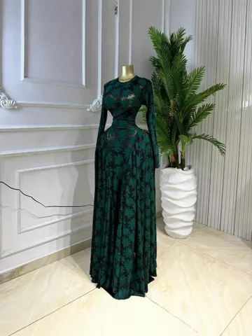 Mujer Floral Paisley Estampado Malla Maxi Vestido Conjunto Manga Larga Calado Vacaciones Falda Maxi Conjunto Fiesta