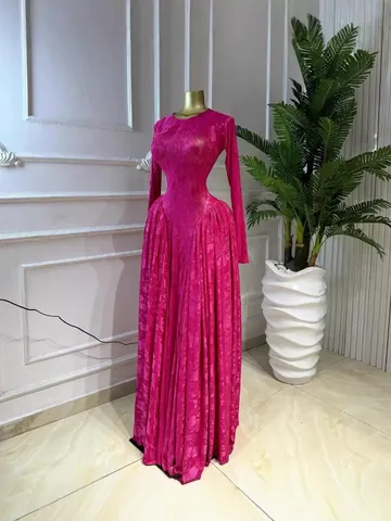 Mujer Floral Paisley Estampado Malla Maxi Vestido Conjunto Manga Larga Calado Vacaciones Falda Maxi Conjunto Fiesta