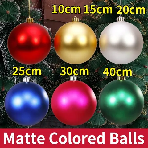 Palline di Natale Opache Ornamenti in Plastica Infrangibile Decorazioni Appese Per Centro Commerciale Bar Soffitto Finestra Display Oggetti di Scena