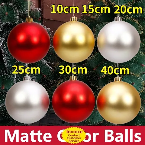 Palline di Natale Opache Ornamenti in Plastica Infrangibile Decorazioni Appese Per Centro Commerciale Bar Soffitto Finestra Display Oggetti di Scena