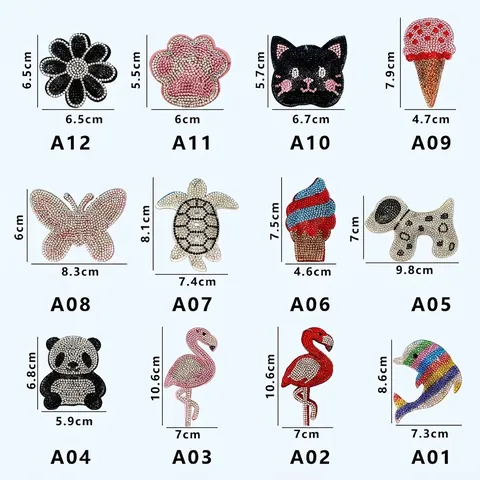 Portachiavi con Animali in Strass di Lusso per Donna Ciondolo per Borsa in Cristallo di Vetro con Nappina Campanello Accessori