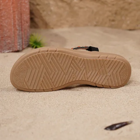 Sandali Bassi da Donna Bohemien Infradito con Strass e Perline di Legno Scarpe da Spiaggia Stile Etnico Estate