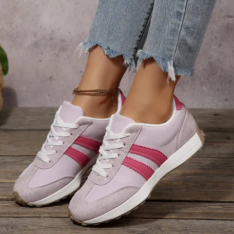 Women's Thick Sole Sneakers 2025 Spring Summer Retro Casual Sports Shoes Breathable Platform Dad Shoes For Students Fashion Sneakers