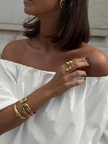 Women Elegant Asymmetric Off Shoulder Cotton Shirt Blouse Puff Sleeve Casual Commute Top Solid Color Summer Clothing Design