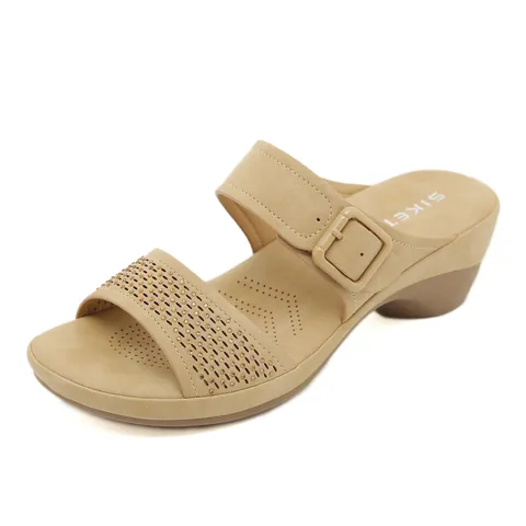 Women Casual Rhinestone Wedge Sandals Flip Flops Summer Beach Non-Slip Platform Slipper PU Leather Shoes For Ladies Outdoor