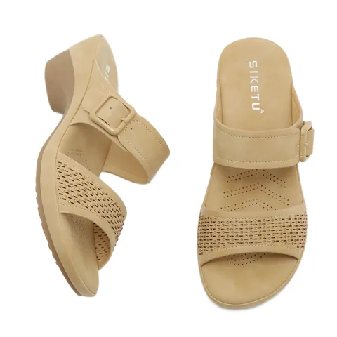 Women Casual Rhinestone Wedge Sandals Flip Flops Summer Beach Non-Slip Platform Slipper PU Leather Shoes For Ladies Outdoor