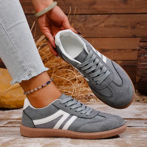 Women Men Vintage German Army Trainers GAT Style Suede Sports Sneakers Casual Low Top Gum Sole Non-slip Lace Up Skate Shoes