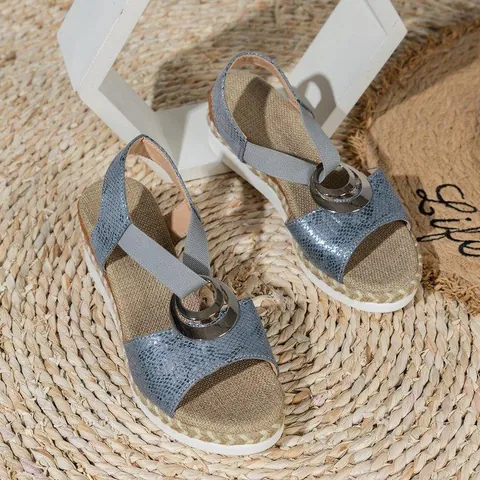 Γυναικεία Σανδάλια Πλατφόρμα Peep Toe Με Τύπωμα Φιδιού Εσπαντρίγιες Παπούτσια Με Μεταλλικό Δαχτυλίδι Casual Καλοκαιρινά Σανδάλια Διακοπών