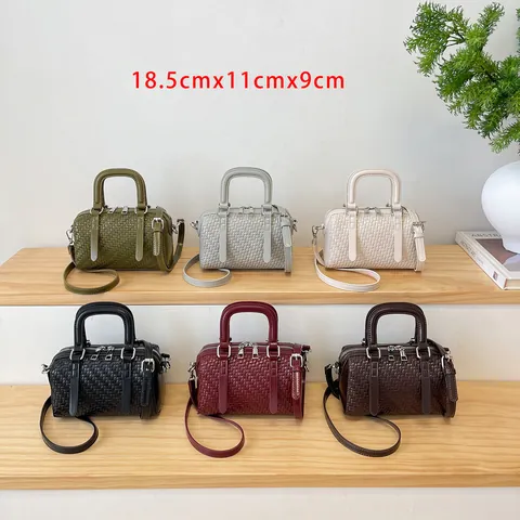 Damen Retro Rindsleder Handtasche Mit Clutch Und Geldbörse Lychee-Textur Große Kapazität Schultertasche Täglich Pendeln Tote