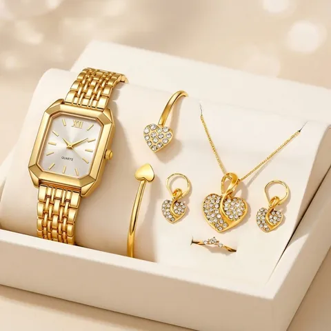 Reloj De Cuarzo Hexagonal Para Mujer Con Correa De Cuero PU Y Decoración De Remaches Metálicos Reloj Analógico Casual