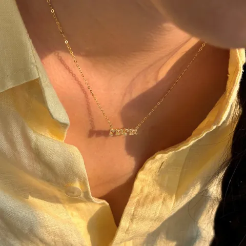 925 Sterlingsilber MAMA Anhänger Halskette Zirkonia Eingelegt Gold Weißgold Plattiert Schlüsselbeinkette Muttertag Schmuck Geschenk Damen