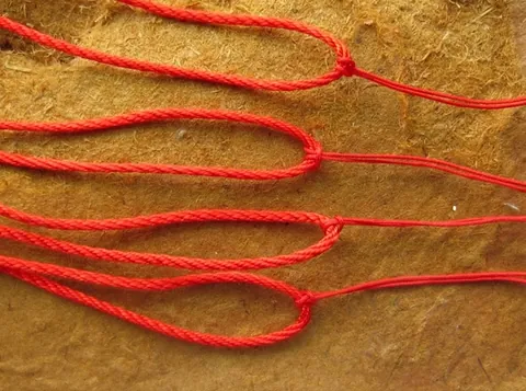 Hand Woven Red Necklace Cord Adjustable Button Knot Nylon Lanyard For Pendants DIY Jewelry Making Accessories Cord