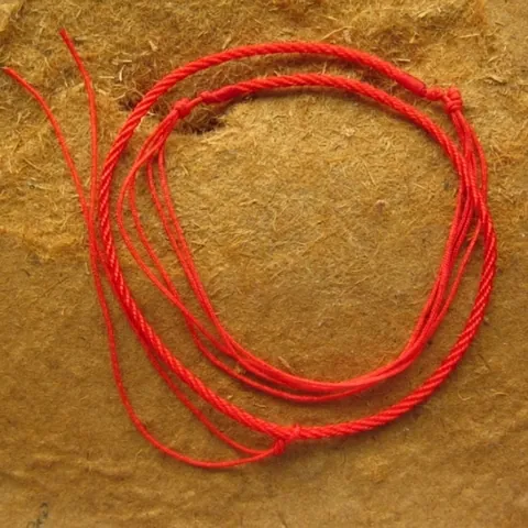 Hand Woven Red Necklace Cord Adjustable Button Knot Nylon Lanyard For Pendants DIY Jewelry Making Accessories Cord