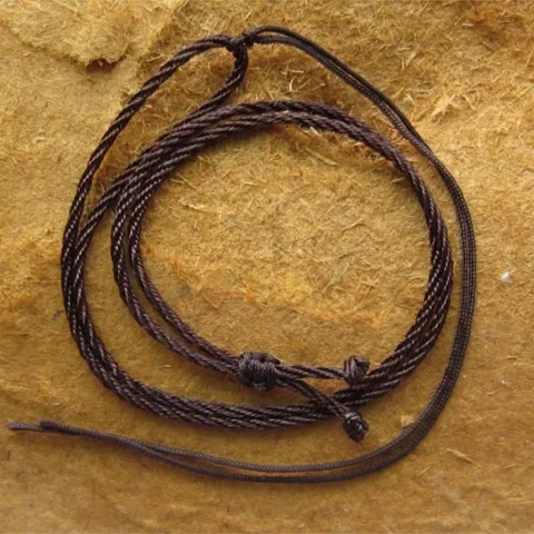 Handmade Braided Necklace Cord Brown Adjustable Cotton Linen String For Pendants DIY Jewelry Making Supplies Long Neck Rope