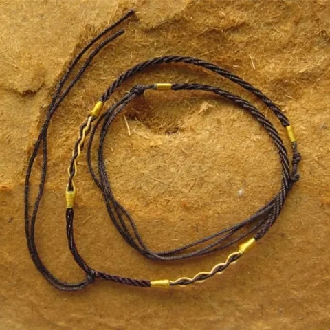 Brown Hand Woven Necklace Cord Adjustable Lanyard For Pendants DIY Jewelry Making Supplies Retro Braided Neck Rope
