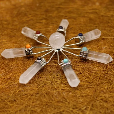 Natural Crystal Point Energy Array Ornament Clear Quartz Rose Quartz Amethyst Healing Meditation Home Decor Table Ornament Gift