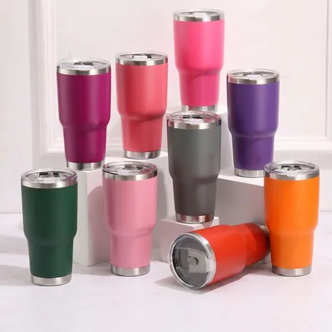 Modern 304 Stainless Steel Vacuum Insulated Car Tumbler Large Capacity Portable Double Wall Travel Mug With Lid Beer Cup