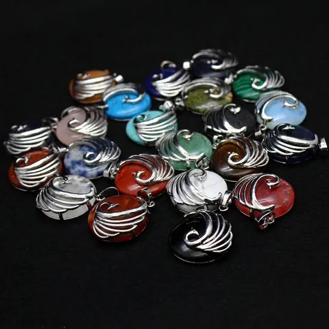 Vintage Ethnic Peacock Pendant Necklace Natural Stone Agate Alloy Hollow Feather Jewelry For Women Bohemian Animal Pendant