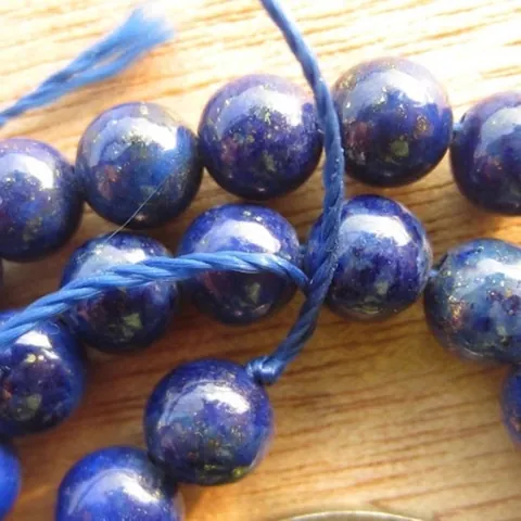 Natuurlijke Lapislazuli Ronde Losse Kralen Donkerblauw Edelsteen Streng Voor Sieraden Maken DIY Armband Ketting Accessoire