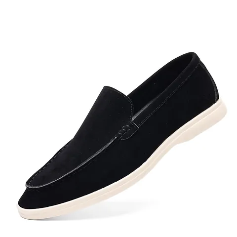 Men Casual Loafers Breathable PU Leather Slip-On Driving Shoes Lightweight Flat Moccasins Fashion Loafers For Men Big Size