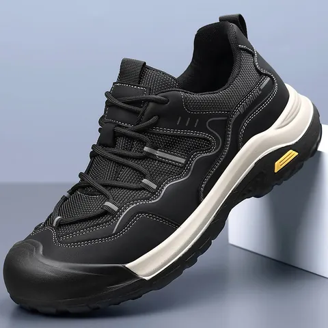 Heren Mode Outdoor Casual Schoenen Antislip Slijtvast Ademend Microvezel Mesh Sneakers Sportieve Wandelschoenen Voor Wandelen