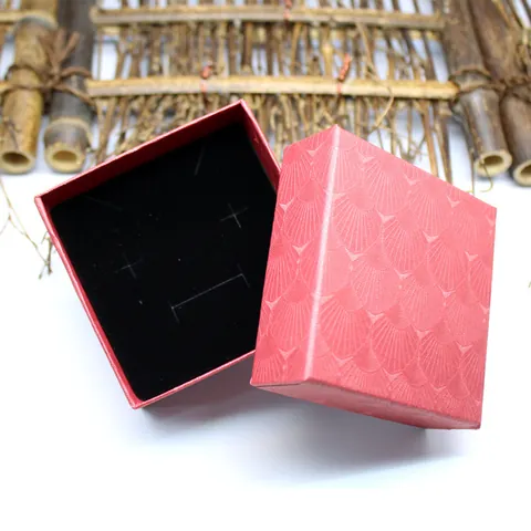 Luxury Rose Gold Jewelry Packaging Box and Clear Quartz Crystal Degaussing Stones Bag for Necklace Ring Pendant Display Storage Box
