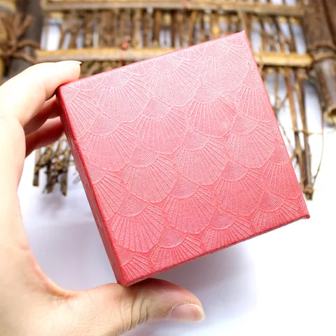 Luxury Rose Gold Jewelry Packaging Box and Clear Quartz Crystal Degaussing Stones Bag for Necklace Ring Pendant Display Storage Box