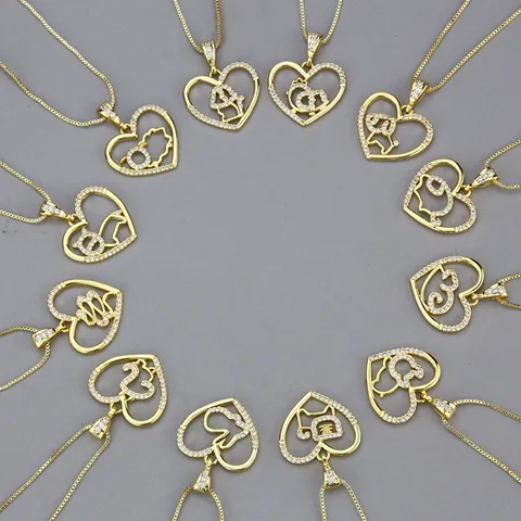 Edelstahl Tierkreis Herz Anhänger Halskette Für Damen Strass Verziert Tier Schlüsselbein Kette Schmuck Geschenk
