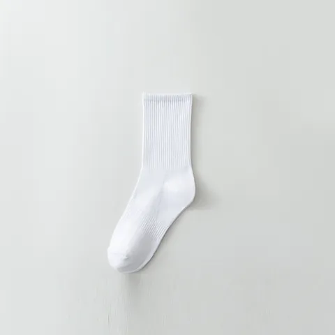 Cotton Antibacterial Breathable Sport Socks For Men Women Odor Resistant Solid Color Mid Calf Crew Ankle Socks For Summer Outdoor Casual