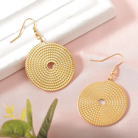 Boucles d'Oreilles Puces en Acier au Titane Plqué Or pour Femmes Boucles d'Oreilles Géométriques Minimalistes en Feuille de Ginkgo Cœur Serpent Bijoux Hypoallergéniques