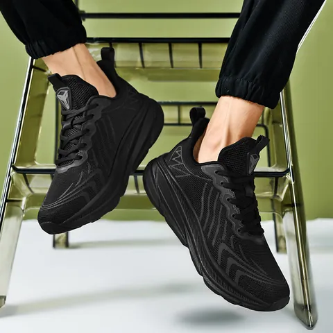 Lightweight Outdoor Running Shoes For Men Women Breathable Mesh Sneakers Shock-Absorbing Non-Slip Athletic Jogging Shoes