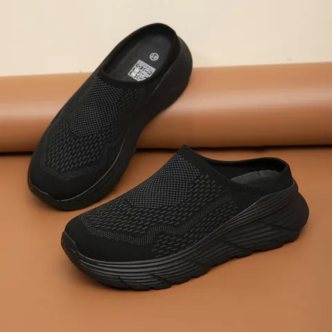 Lightweight Breathable Mesh Outdoor Mules Thick Sole Slip-On Casual Shoes For Men And Women Couple Sport Sneakers