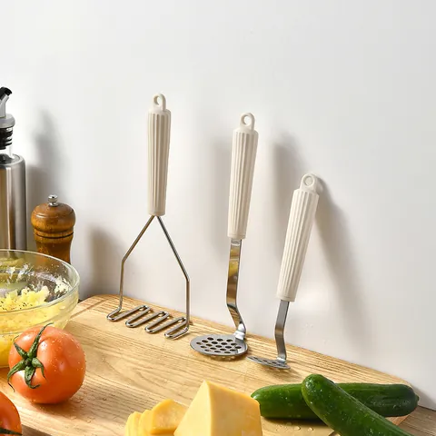 Kartoffelstampfer Aus Edelstahl Wellenform Manueller Kartoffeldrücker Gemüsestampfer Fruchtpresse Für Kartoffelbrei Babykost