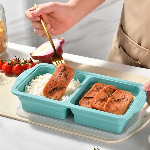 Silicone Soup Freezer Tray With Lid Divided Food Storage Container Portion Control Mold For Baby Food Broth Sauces Molds
