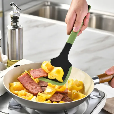 6 Piece Silicone Kitchen Utensil Set Heat Resistant Non-stick Cooking Tools Spatula Soup Spoon Pasta Server Kitchen Gadgets