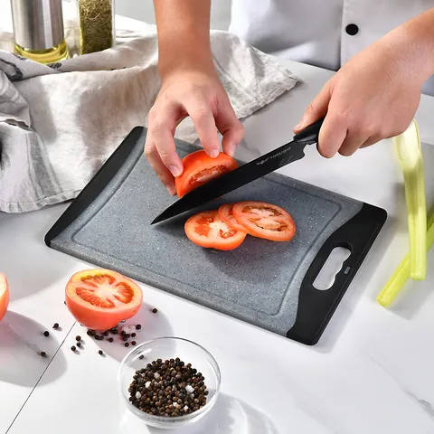 Taglieri in Plastica Bifacciali Antiscivolo per Cucina Frutta Verdura Carne Taglieri per Pappe per Neonati Grandi Medi Piccoli
