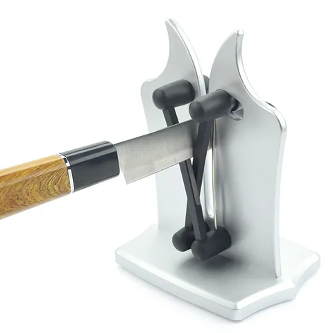 Manual Multi-functional Kitchen Knife Sharpener X-Shaped Sharpening Tool Stainless Steel for Chef Knives Scissors Home Accessories