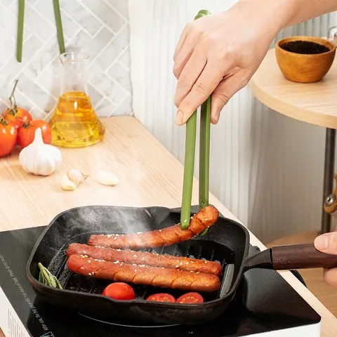 Voedselveilige Siliconen Keukentang Hittebestendig Antislip Broodtangen Biefstuktangen Magnetisch Geïntegreerd Kooktangen Voor BBQ Keuken