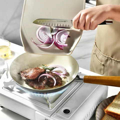 3-Piece Set Thickened PP Plastic Cutting Boards Standable Non-slip Kitchen Chopping Boards For Meat Vegetable Baby Food