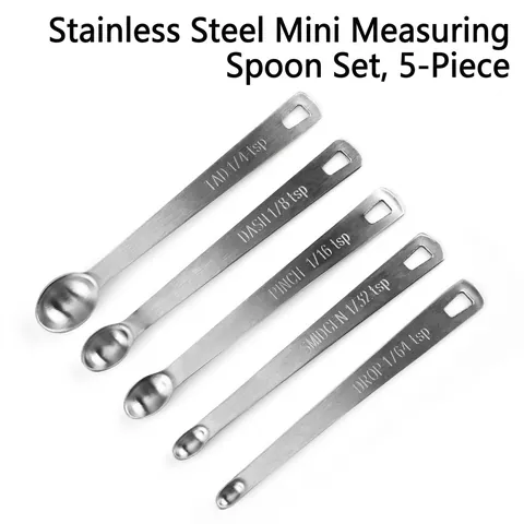 Stainless Steel Mini Measuring Spoon Set For Kitchen Baking Seasoning Tad Dash Pinch Smidgen Drop Precise Measurement Tool