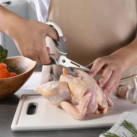 Professional Heavy Duty Stainless Steel Multi-Purpose Kitchen Scissors Detachable Poultry Bone Shears Food Scissors With Bottle Opener Nutcracker