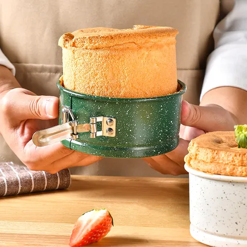 Non-Stick Carbon Steel Cake Mold Round Springform Pan Rectangular Loaf Pan Speckled Bread Baking Tray Professional Kitchen Bakeware