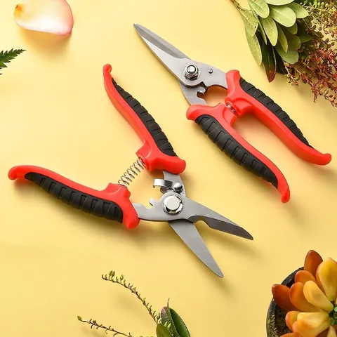 Cesoie da Potatura Professionali in Acciaio Inossidabile Con Impugnatura Ergonomica in Gomma Plastica Utensile da Giardinaggio