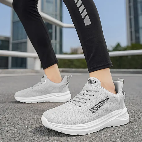 Lightweight Breathable Marathon Running Shoes Men Women Casual Sport Sneakers Road Racing Gym Athletic Fitness Shoes Mesh MD