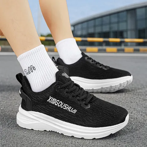 Lightweight Breathable Marathon Running Shoes Men Women Casual Sport Sneakers Road Racing Gym Athletic Fitness Shoes Mesh MD